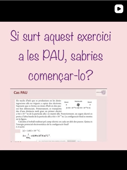 Exercici de Selectivitat compartit a YouTube